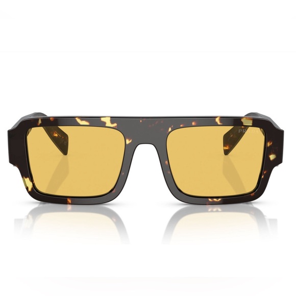 NEW SPR A05 16O10C SQUARE SUNGLASSES PRA05S HAVANA YELLOW PR A05S EYEWEAR - Picture 1 of 4